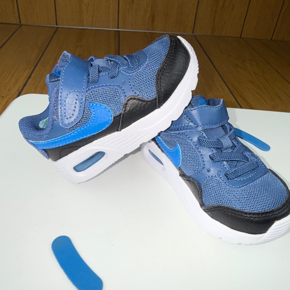 Nike Air Max Kids Blue Black Toddler Sneakers Shoes Size‎ 4C